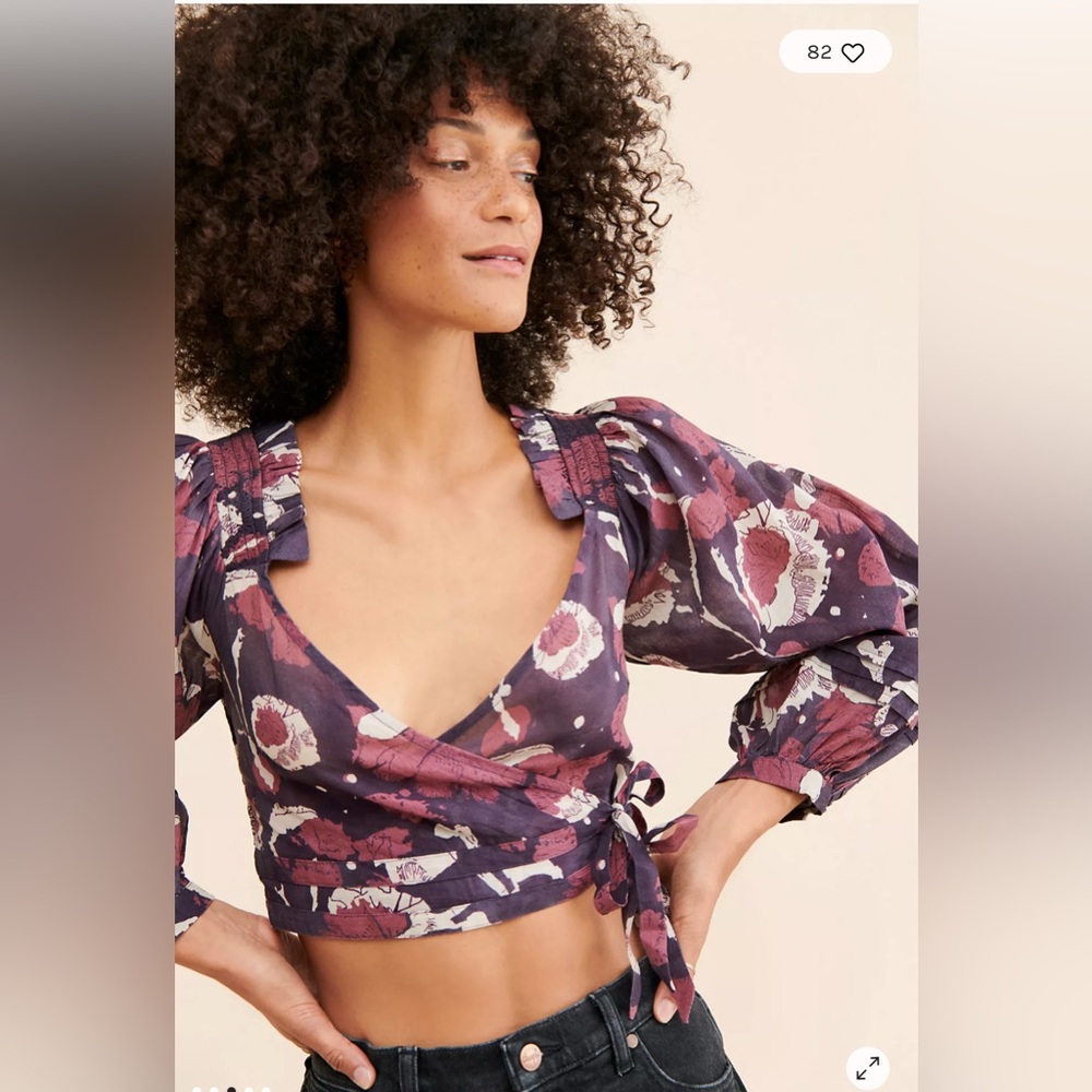 NWT Cleobella Wrap Crop Top Medium